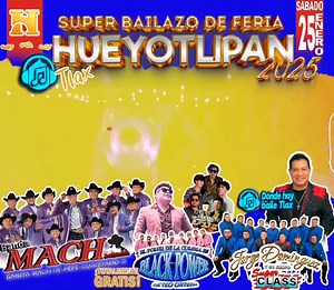 8.1K views · 22 reactions | Súper Bailazo de Feria #Hueyotlipan2025 鸞 2️⃣5️⃣0️⃣1️⃣2️⃣5️⃣ Banda Mach De Pepe Guardado Jorge Dominguez & Super Class Oficial Grupo Black Power Diferente Mando ️️Adquiere tus boletos en Presidencia Municipal en próximos días ️️ ¡Evento Gratuito! | Dónde Hay Baile Tlax | Facebook