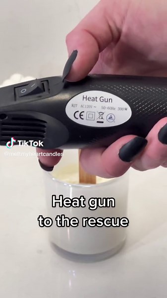 Smoothing Out Candle Tops and Fixing Sinkholes with a Heat Gun