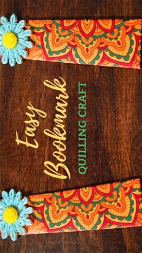 Easy Bookmark 🔖#bookmark #easybookmark #quilling #easy #shorts #video #videos #quill #books #youtube