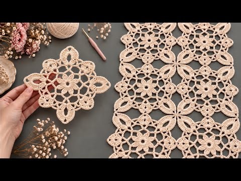 ⭐️Wonderful⭐️ How to Make an Easy Crochet Square Motif Step-by-Step
