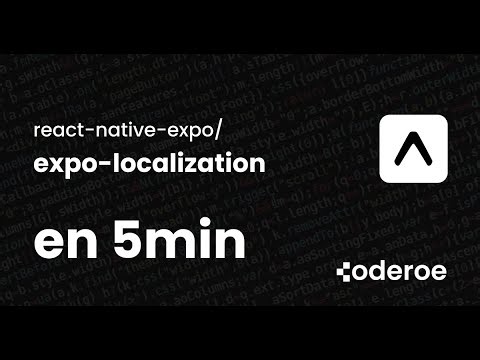 Configurer la traduction avec expo-localization sur Expo React Native en 5 Min (2025)