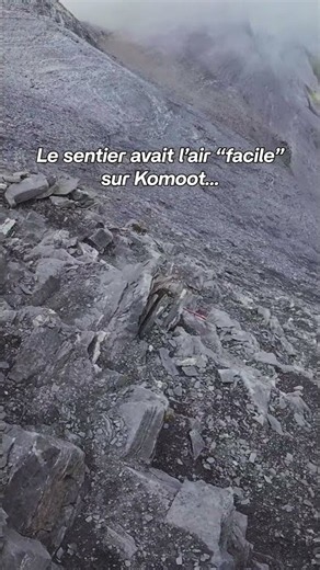 Le sentier était plus simple sur Komoot… Cheval Blanc depuis le lac d’Émosson