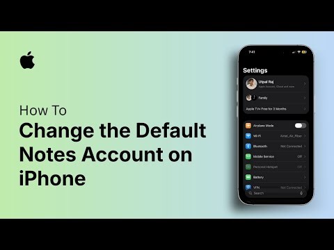 How to Change the Default Notes Account on iPhone
