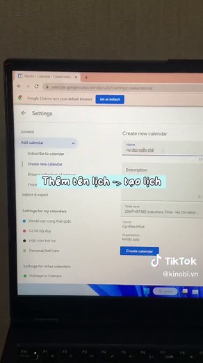 Đổi màu cho chiếc google calendar thật dễ thưn: - Mở Lịch Google trên máy tính. - Gần