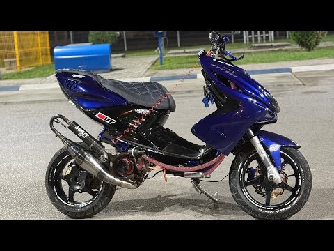 Yamaha Aerox malossi mhr 77cc stage 6 Vlog