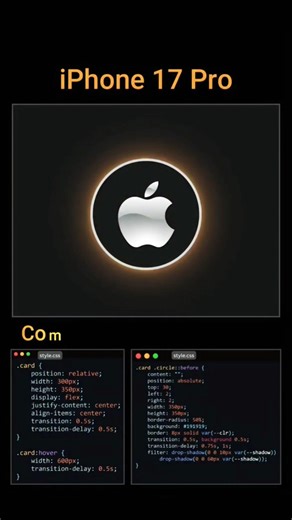 Apple-Style Logo Animation for Landing Page 🍎 | HTML & CSS #shorts #apple #iphone #html #css