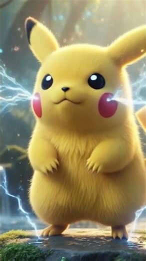 Pikachu is emitting electricity.