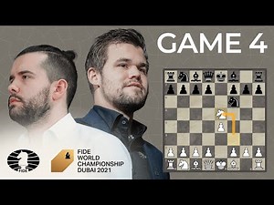 FIDE World Chess Championship Game 4 | Carlsen vs Nepo