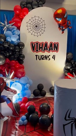 spiderman birthday decoration ideas at home,spiderman theme birthday decoration ideas