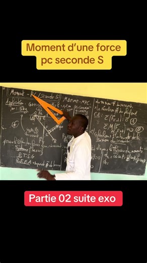 Pc seconde S # moment d’une force #pc #@elhadjimountagaka #@Nguirane poète scientifique