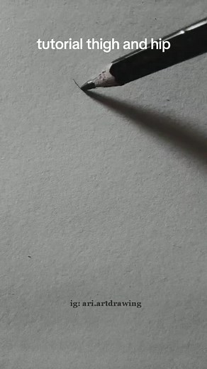 This is how i draw thigh and hip maybe this will help you ✨️✏️ #drawingtutorial #tutorial #sketch | Ari artdrawing