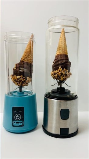Can Portable Blenders Handle Ice Cream? 🤯 | Two Blenders VS #shorts