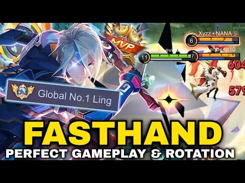 LING M-WORLD FASTHAND PERFECT GAMEPLAY & ROTATION TUTORIAL FOR BEGINNER WHEN ENEMY RUSH OUR BUFF!!