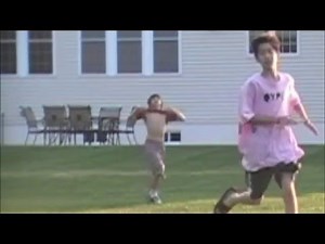 random kid streaking