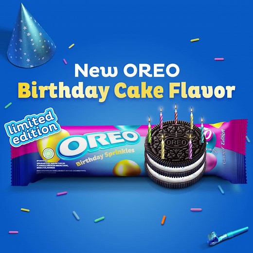 Twist, lick, dunk…and celebrate!🥳 Taste the new OREO Birthday Cake Flavor — a classic OREO cookie with delicious birthday cake-flavored filling, topped with yummy rainbow sprinkles. Get it here now: bit.ly/OREOBirthdayCake #WishOreo110 | OREO