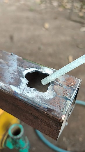 how to fill holes in thin square metal pipes by welding | Welderman