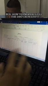 POV: HOW TO PROPERLY FILL THE IMO CREW LIST! Download here: https://wwwcdn.imo.org/localresources/en/OurWork/Facilitation/Documents/FAL FORM 5.docx IMO Crew list has been the standard list for all crew details. On this tutorial, we are going to know how to properly FILL the details for each crew list. The IMO Crew List, also known as FAL Form 5, is an essential document used in maritime operations. It serves to record comprehensive details about the crew members on board a vessel. This includes 