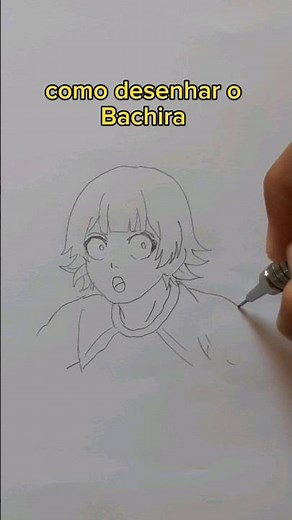 how to draw bachira from anime blue lock step by step