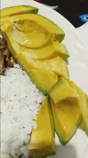 Avocado with green oil and white rice #easyfood #cookingchannel #food