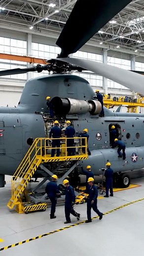 I Successfully Installed a MASSIVE Helicopter Engine in a Mega Factory