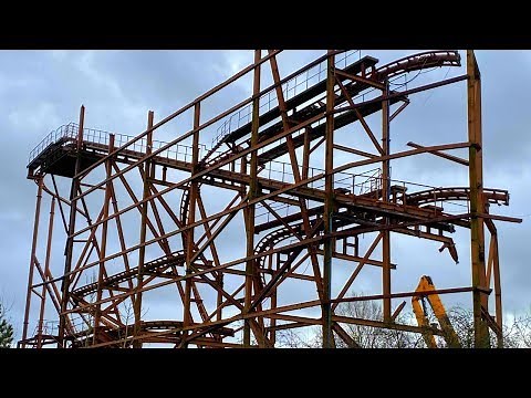The Demolition Of Knightmare - Camelot Theme Park