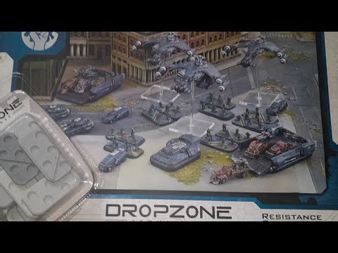 Dropzone Commander Resistance Starter Army unboxing.