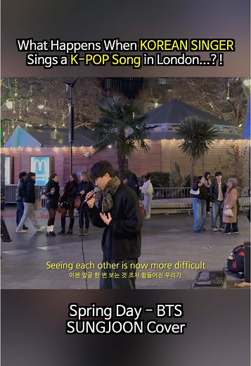 SUNGJOON Covers BTS Spring Day in London | Live Performance