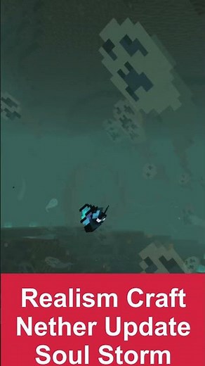 Realism Craft 1.4 Add On - Nether Update - Soul Storm - Ambient Sounds of Minecraft Bedrock #shorts