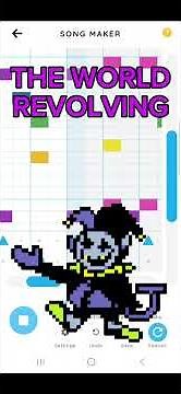THE WORLD REVOLVING in Chrome music lab #deltarune #deltarunemusic #tobyfox #deltarunechapter1