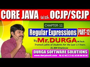 Core Java With OCJP/SCJP-Regular Expressions-Part 12