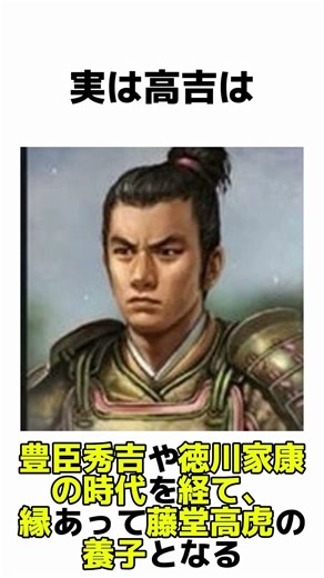 【20秒で分かる】丹羽長秀の息子から藤堂家の養子へ！波乱の人生・藤堂高吉 #歴史 #戦国時代 #江戸時代 #戦国武将 #雑学 #藤堂高虎 #丹羽長秀 #藤堂高吉 #shorts #藤堂haruto