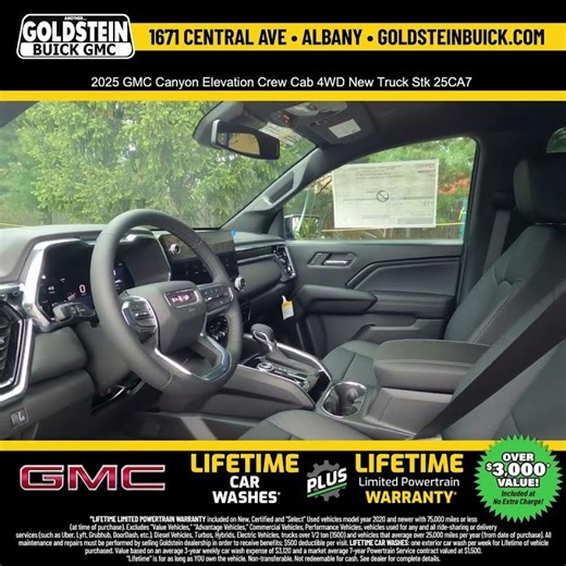 2025 GMC Canyon Elevation Crew Cab 4WD New Truck Stk 25CA7