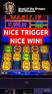 Nice Trigger, Nice Win! Jewel of the Dragon Red Phoenix slot #shortfeed #shorts #shinobislots