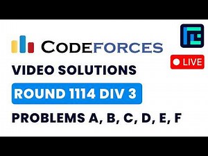 Codeforces Round 1114 (Div 3) | Video Solutions - A to F | by Devansh | TLE Eliminators