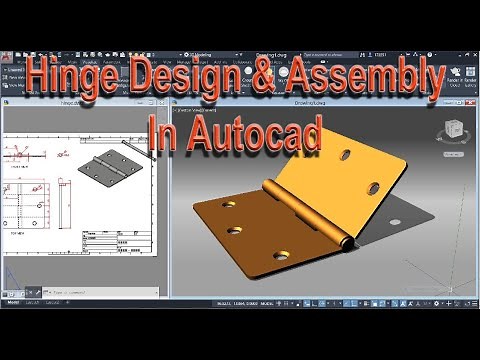 Door Hinge Tutorial in Autocad (English Instruction)