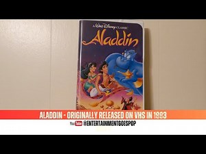 Opening the Aladdin VHS | 1993 Disney Release with Inserts