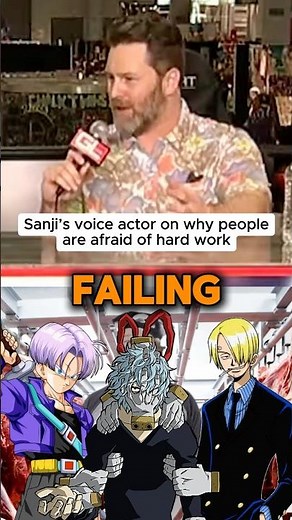 Sanji’s voice actor on why people are afraid of hard work