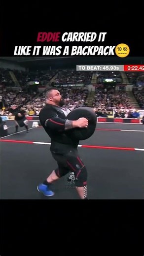 Unreal Power Display 😳 Eddie Hall Loading Race Destruction #strength #strongman #shorts #gym