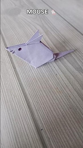 MOUSE ORIGAMI| HOW TO MAKE A PAPER MOUSE CRAFT| TUTORIAL| STEP BY STEP FOLDING| ARTWORK