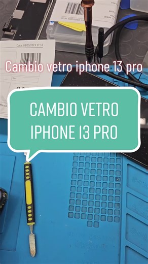 cambio vetro iphone 13 pro #iphone #iphone13pro #rigenerazioneiphone #tutorial #foryou #perte #fyp #apple