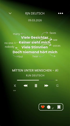 Mit Musik Deutsch lernen – einfacher, überall. Learn German with music – easier, everywhere.