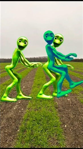 Dame tu cosita Green alien dance 🥹#dance #funny #shortsfeed #shorts