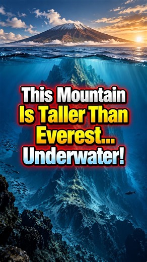 This Mountain Is Taller Than Everest… Underwater! #mapstories #geography #geographyfacts