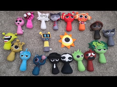 New Deluxe Sprunki Plushies! Funbot and Mr. Sun!