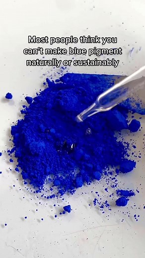 Sustainable Blue Pigment: Beyond Lapis Lazuli