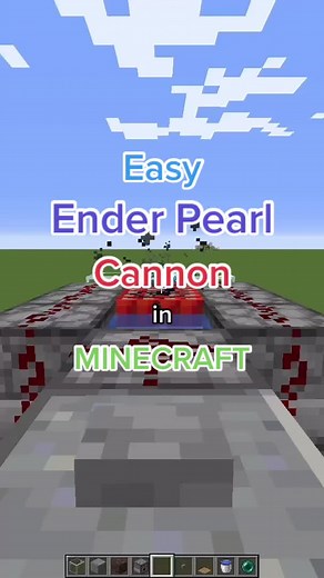 Simple Minecraft Ender Pearl Cannon Tutorial