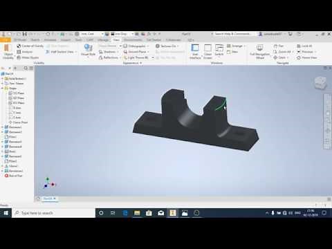 Autodesk Inventor-2020 Body of Plumber Block