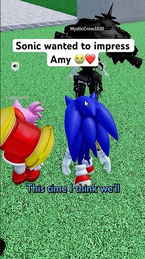 SONIC TRIES to IMPRESS AMY 😳❤️ #roblox #micup #sonic