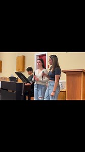 Bakewalk Fundraiser. Griffin, Emma and Amy performing “Vienna”. | Gambo Public Library