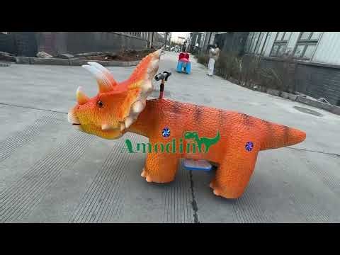 High Quality Animatronic Triceratops Ride for Park Entertainment